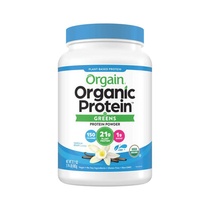 Orgain Proteína Vegetal Orgánica Con Greens En Polvo Vainilla
