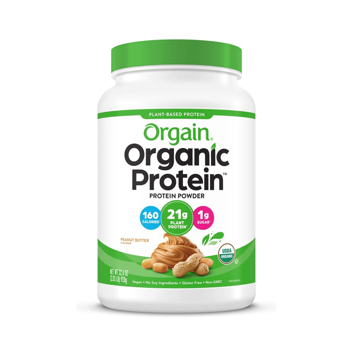 Orgain Proteína Vegetal Orgánica En Polvo Crema De Cacahuate