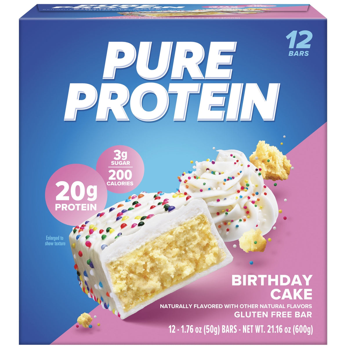 Pure Protein Barra De Proteína Pastel De Cumpleaños