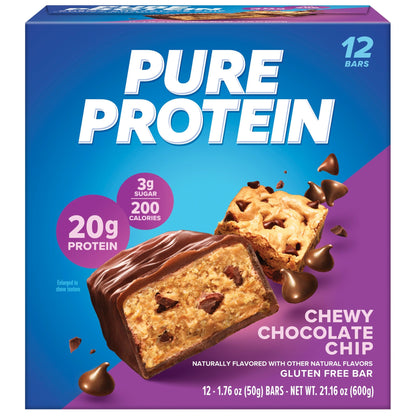 Pure Protein Barra De Proteína Chewy Chispas De Chocolate