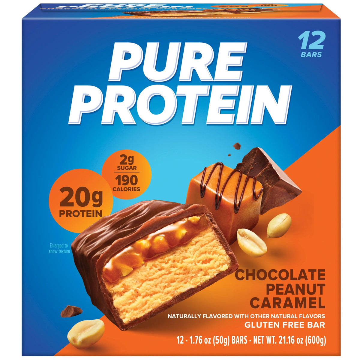 Pure Protein Barra De Proteína Chocolate, Cacahuate Y Caramelo