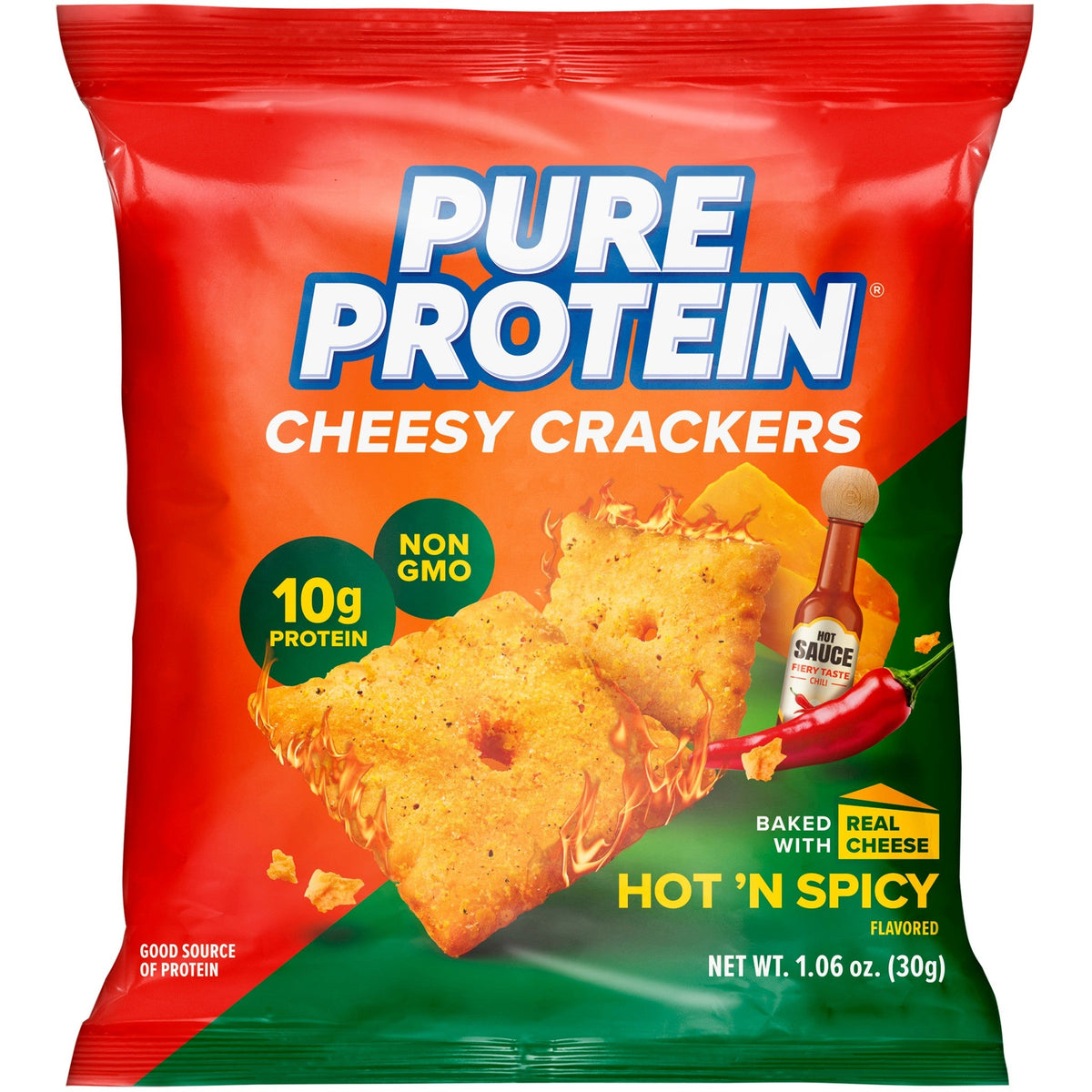 Pure Protein Galletas Saladas Con Proteína Picantes