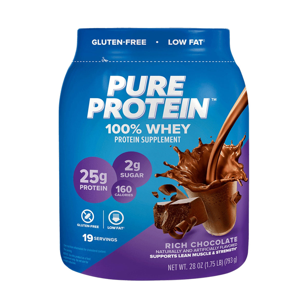 Pure Protein Proteína Whey 100% Chocolate 794 g