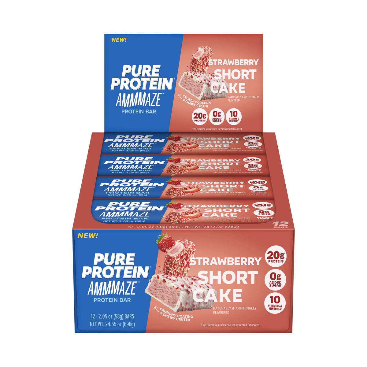 Pure Protein Barras De Proteína AMMMAZE Fresa Shortcake