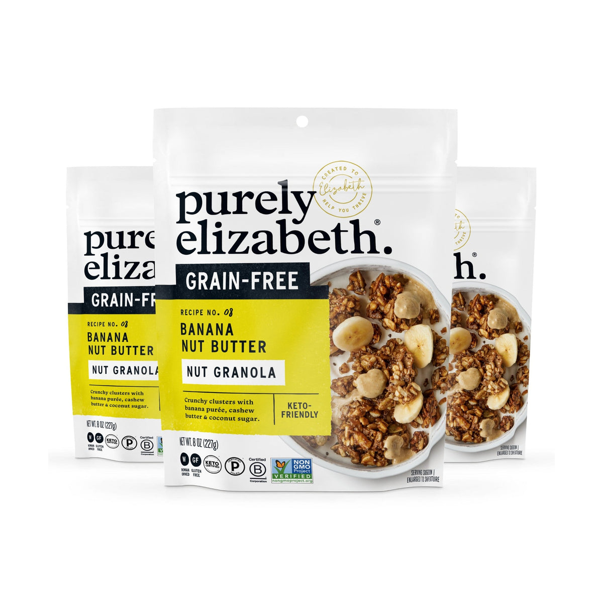 Purely Elizabeth Granola Sin Granos Plátano y Crema de Nuez