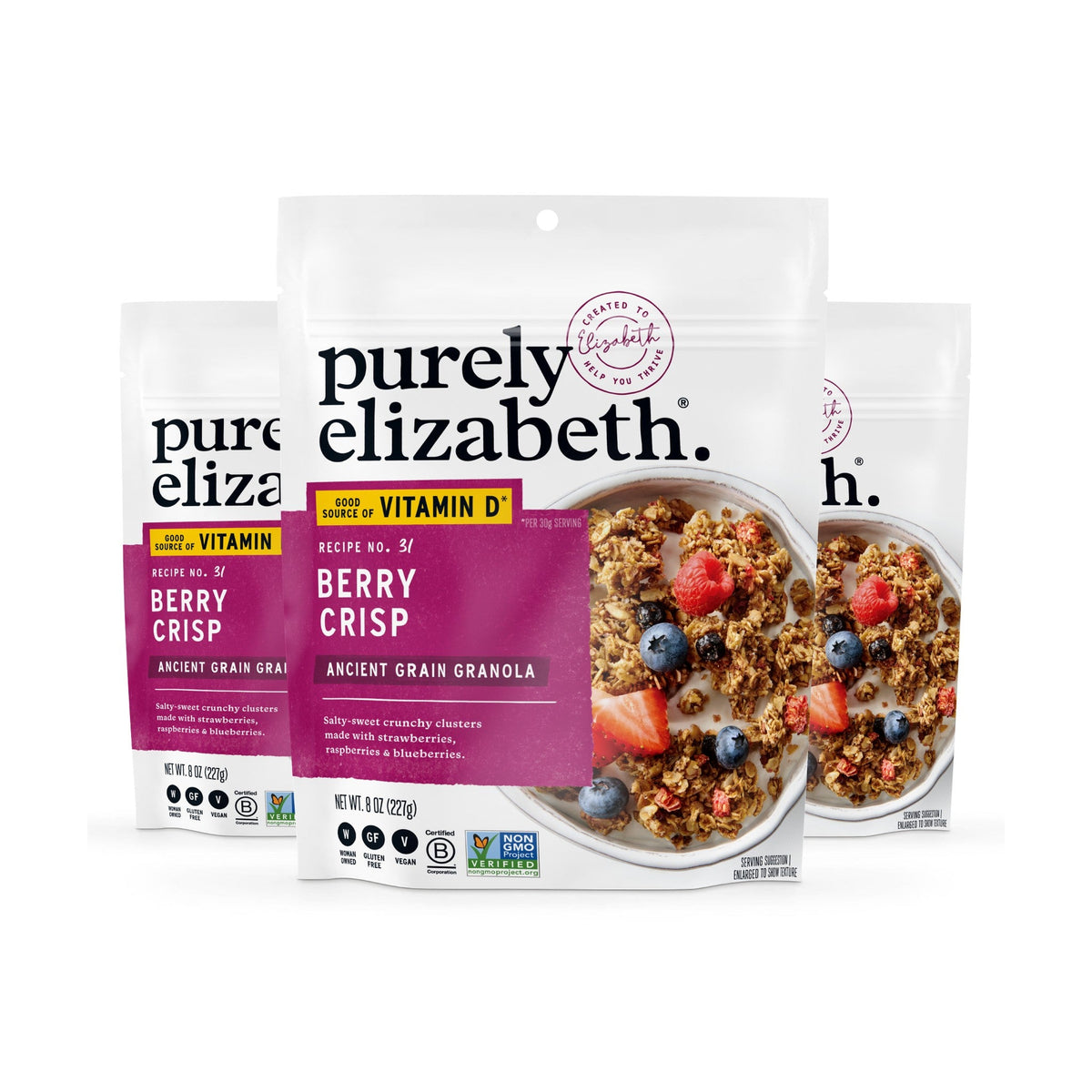 Purely Elizabeth Granola de Granos Ancestrales Berry Crisp