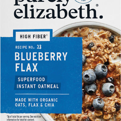 Purely Elizabeth Avena Superfood Mora Azul y Linaza con Fibra Prebiótica Sobres