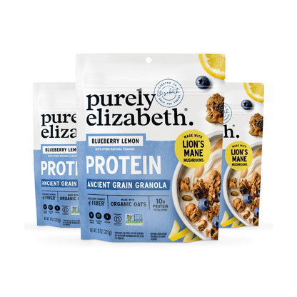 Purely Elizabeth Granola con Proteína Mora Azul y Limón