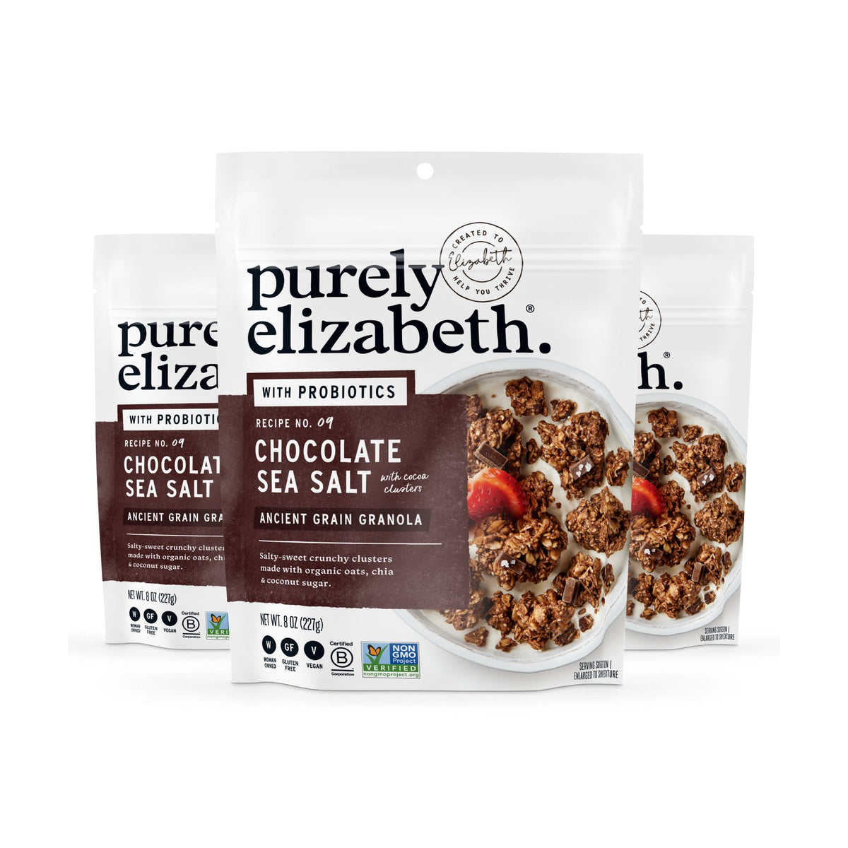 Purely Elizabeth Granola Probiótica Chocolate y Sal de Mar