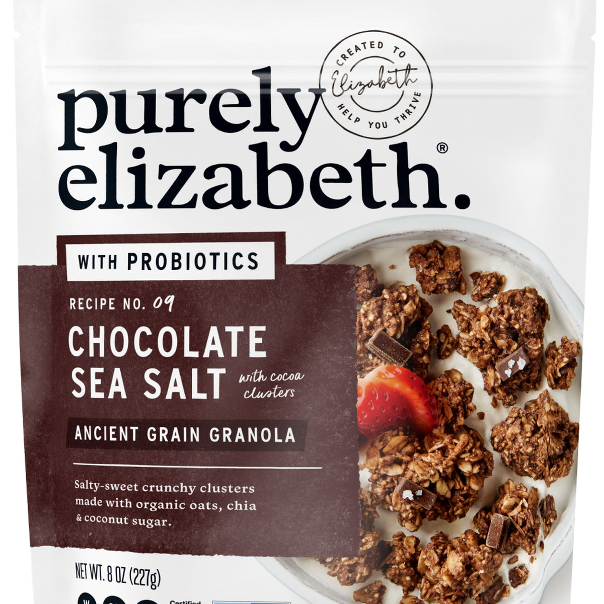Purely Elizabeth Granola Probiótica Chocolate y Sal de Mar