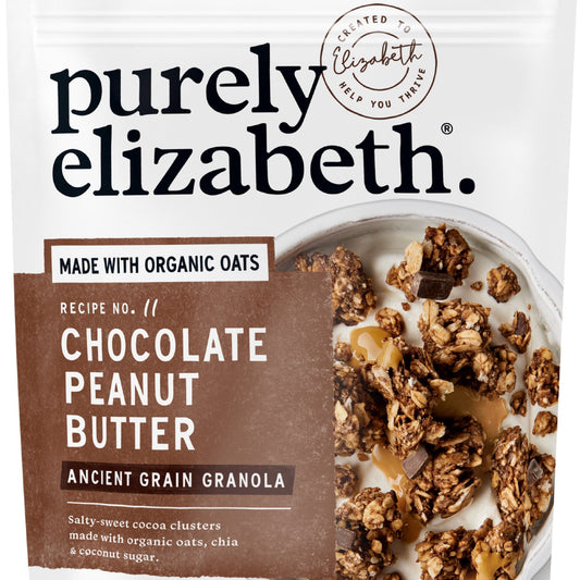 Purely Elizabeth Granola de Granos Ancestrales Chocolate y Crema de Cacahuate