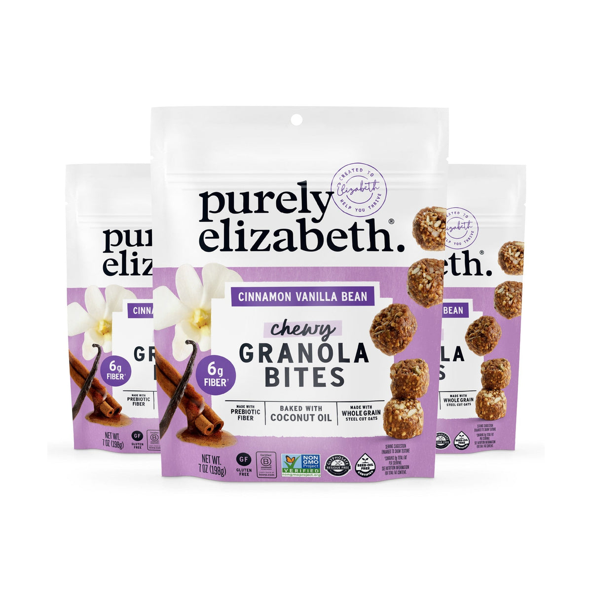 Purely Elizabeth Bocaditos de Granola Canela y Vainilla