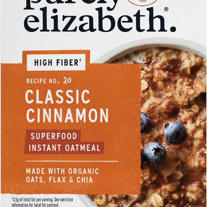 Purely Elizabeth Avena Superfood Canela Clásica con Fibra Prebiótica Sobres