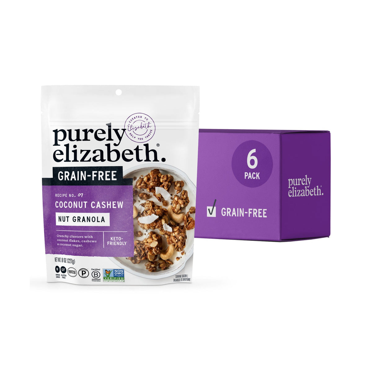 Purely Elizabeth Granola Sin Granos Coco y Nuez de La India