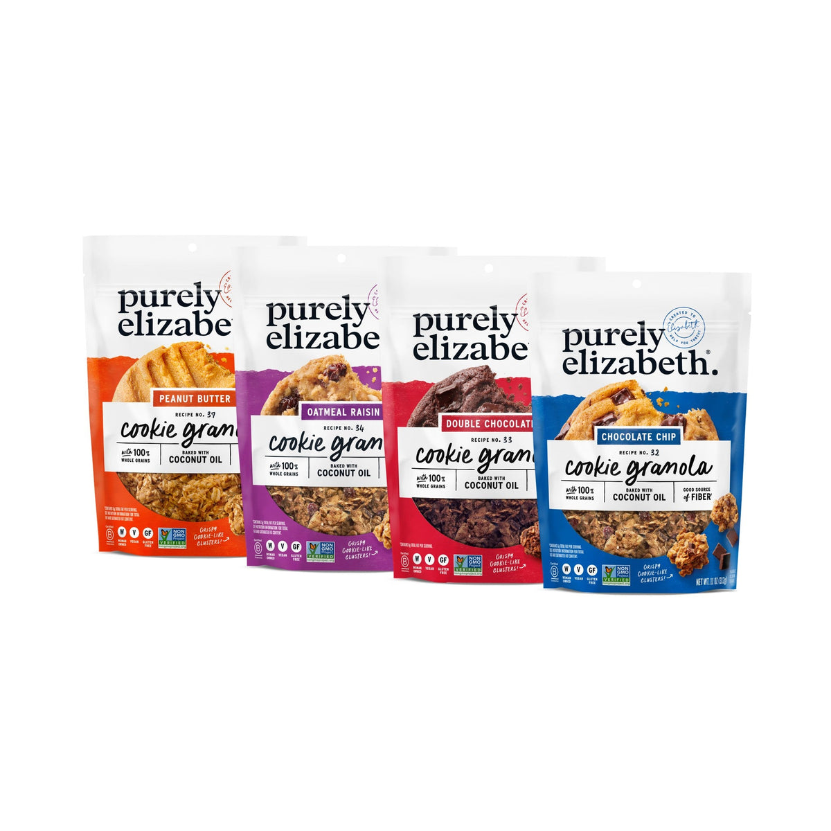 Purely Elizabeth Granola Cookie Surtida 4 Bolsas
