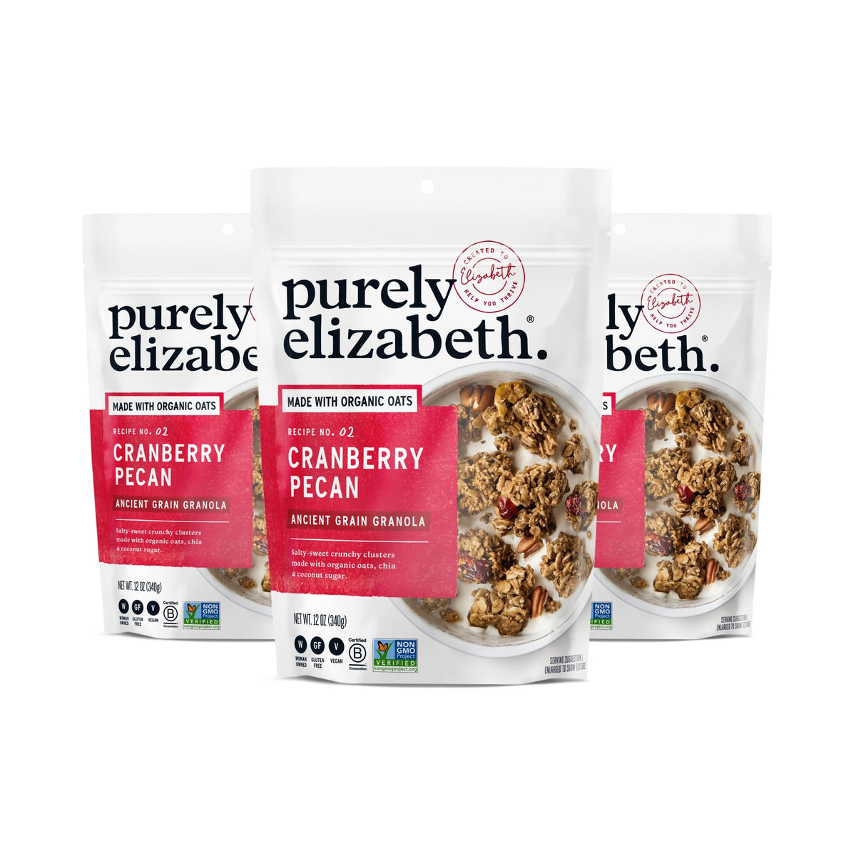 Purely Elizabeth Granola de Granos Ancestrales Arándano y Nuez Pecana