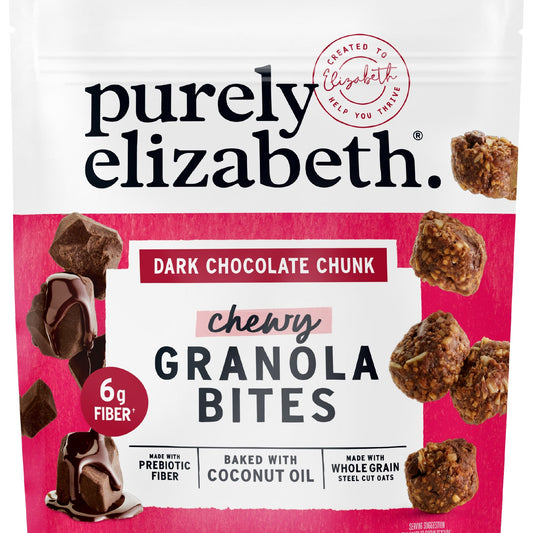 Purely Elizabeth Bocaditos de Granola Trozos de Chocolate Amargo