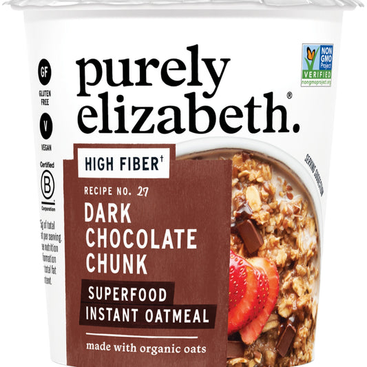 Purely Elizabeth Vaso de Avena Superfood Chocolate Amargo