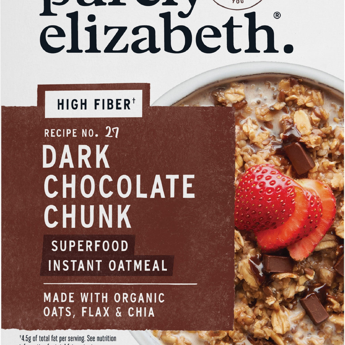 Purely Elizabeth Avena Superfood Chocolate Amargo Sobres