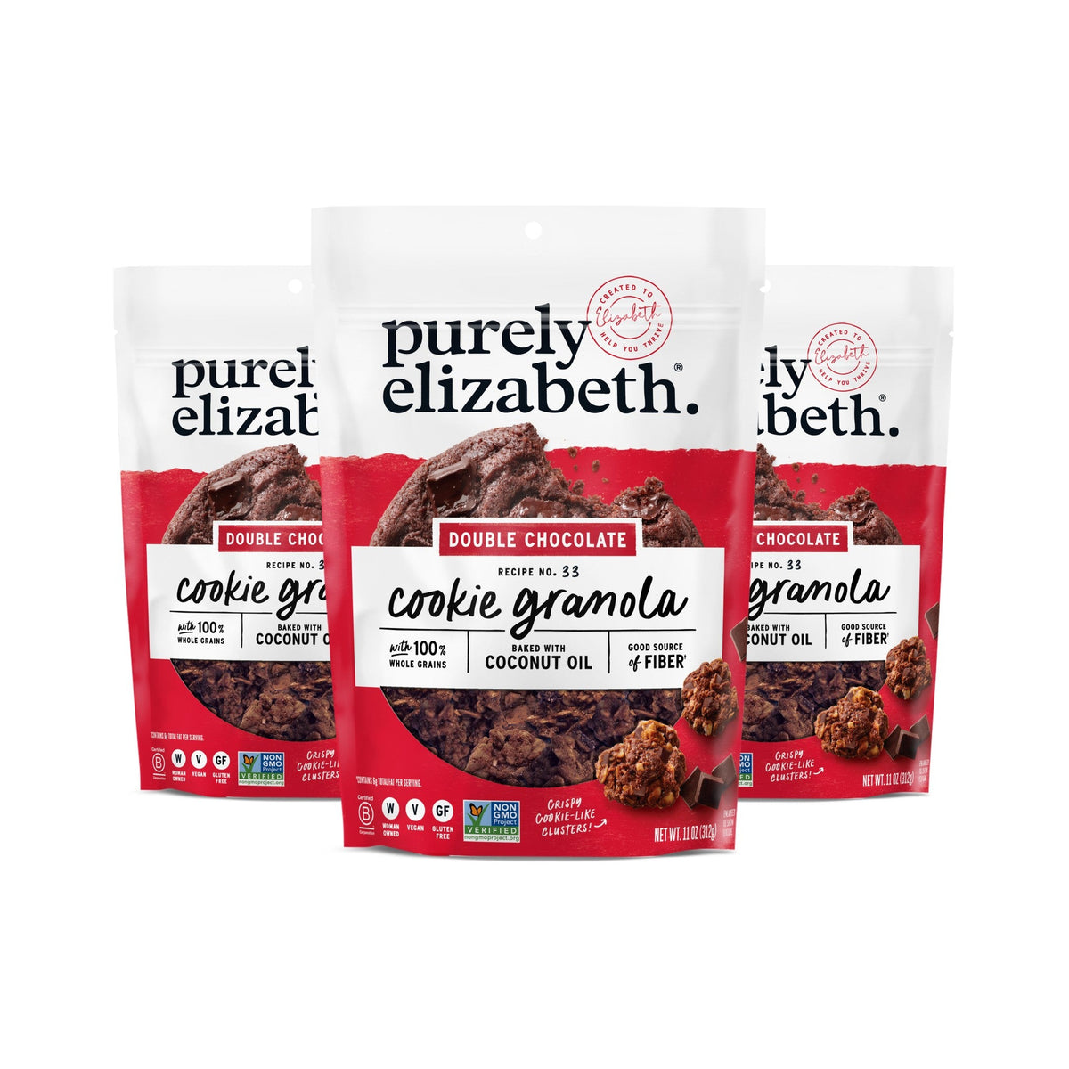 Purely Elizabeth Granola Doble Chocolate Cookie