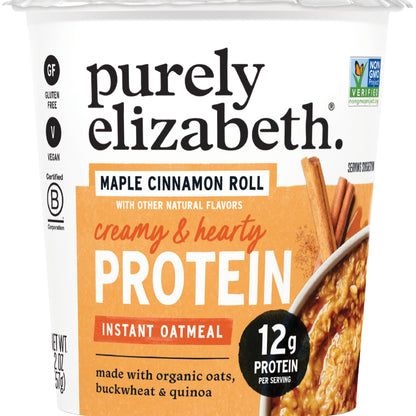 Purely Elizabeth Vaso de Avena con Proteína Maple Cinnamon Roll