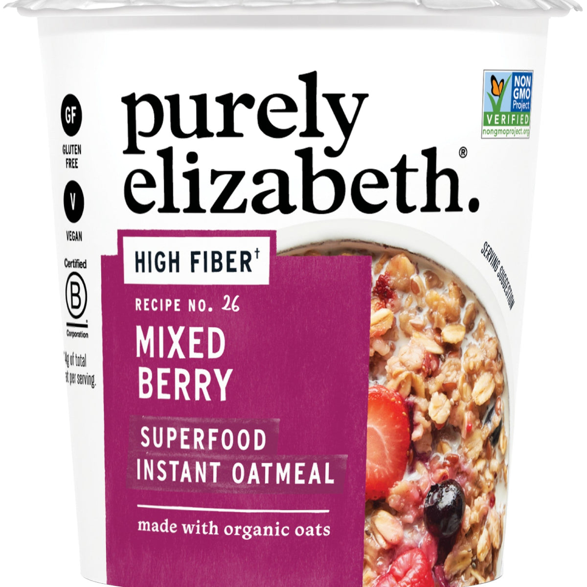Purely Elizabeth Vaso de Avena Superfood Frutos Rojos