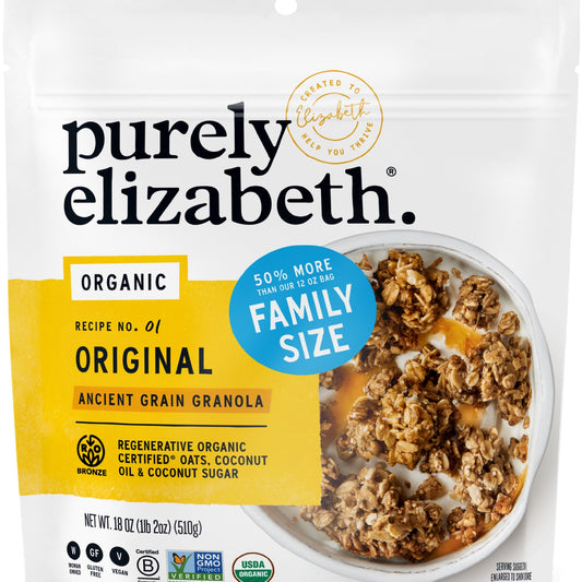 Purely Elizabeth Granola Original de Granos Ancestrales Tamaño Familiar 510 g