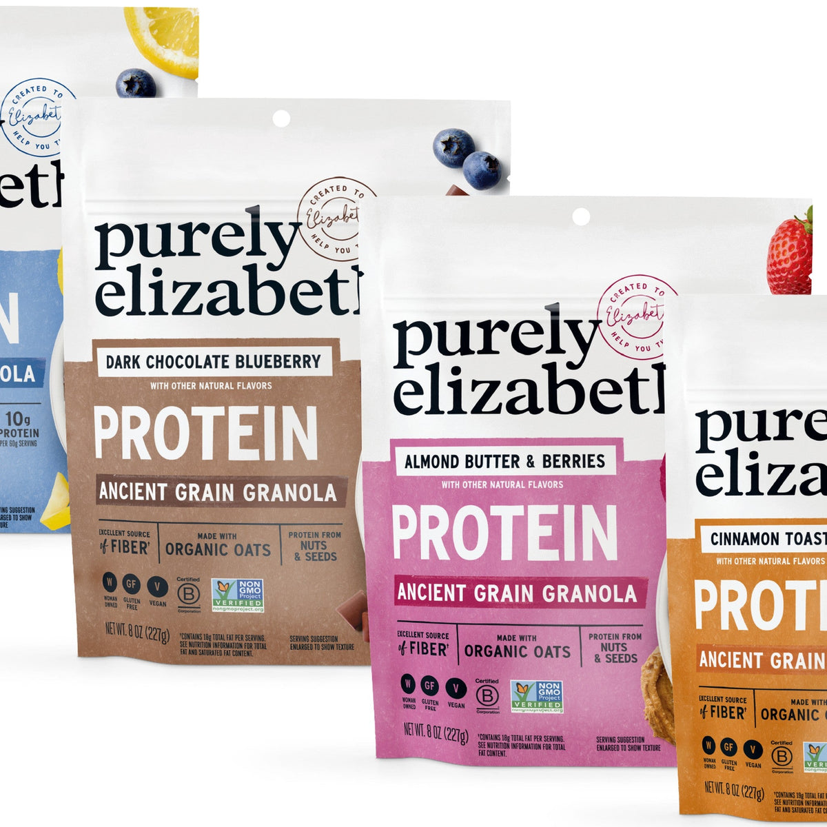 Purely Elizabeth Granola con Proteína Surtida 4 Bolsas