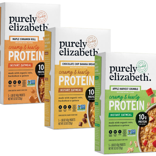Purely Elizabeth Avena con Proteína Surtida 3 Cajas