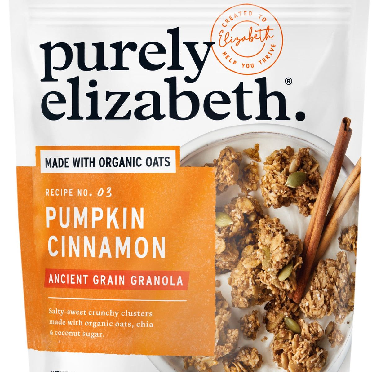 Purely Elizabeth Granola de Granos Ancestrales Calabaza y Canela