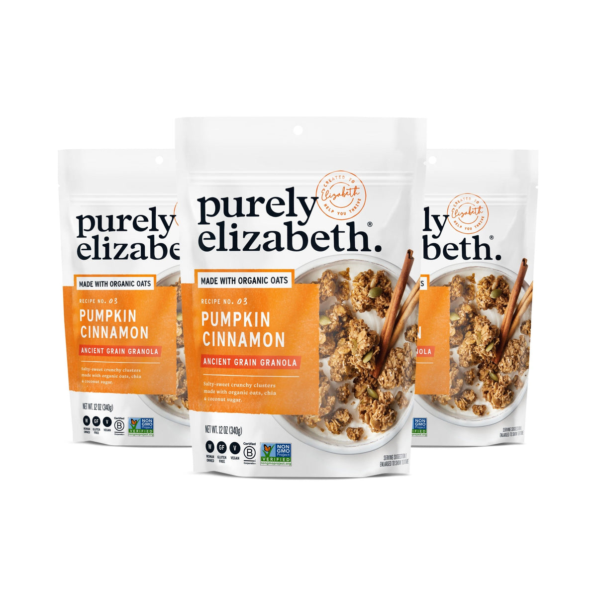 Purely Elizabeth Granola de Granos Ancestrales Calabaza y Canela