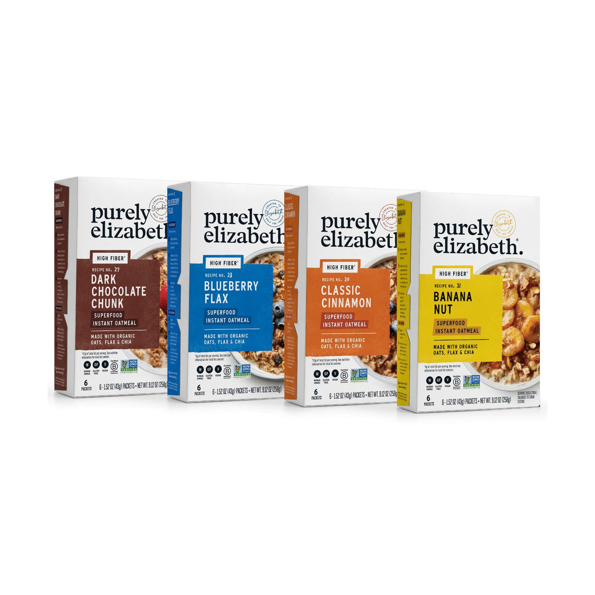 Purely Elizabeth Avena Superfood Surtida 4 Cajas