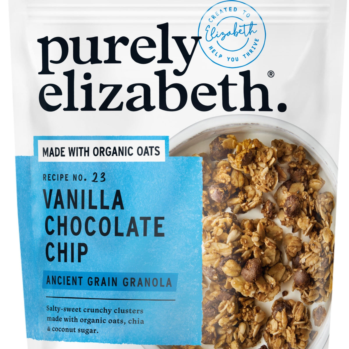 Purely Elizabeth Granola de Granos Ancestrales Vainilla con Chispas de Chocolate