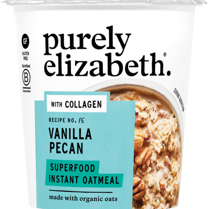Purely Elizabeth Vaso de Avena Superfood Vainilla y Nuez con Colágeno