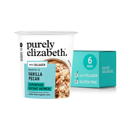 Purely Elizabeth Vaso de Avena Superfood Vainilla y Nuez con Colágeno