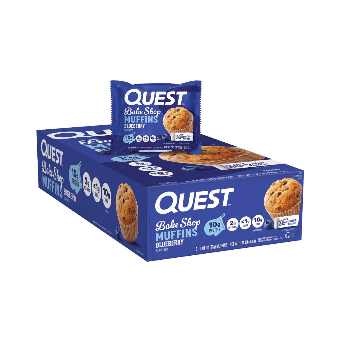 Quest Bake Shop Muffins De Mora Azul Con Proteína