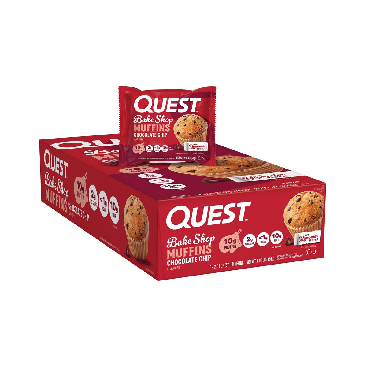 Quest Bake Shop Muffins Con Chispas De Chocolate Y Proteína