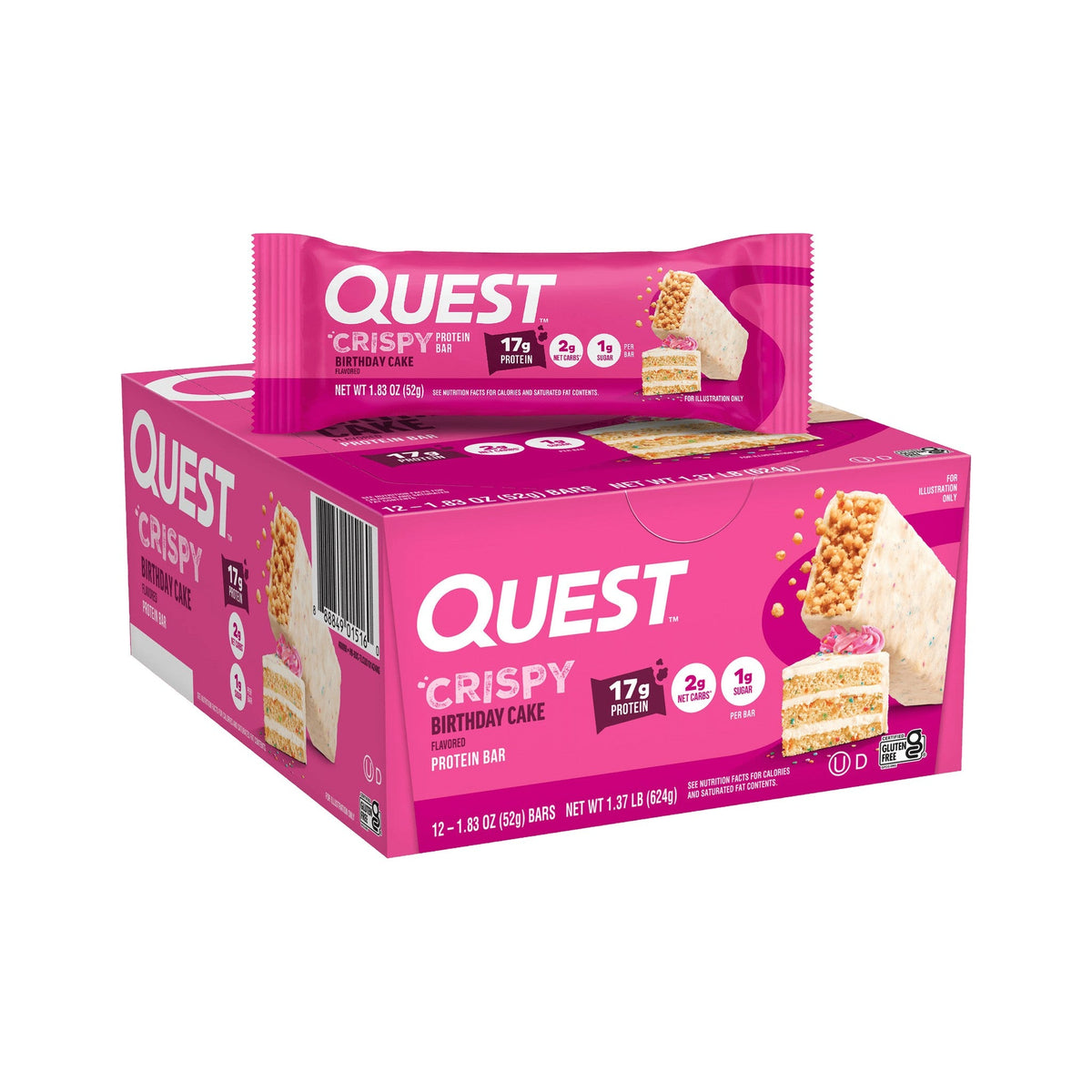 Quest Crispy Hero Barras Pastel De Cumpleaños