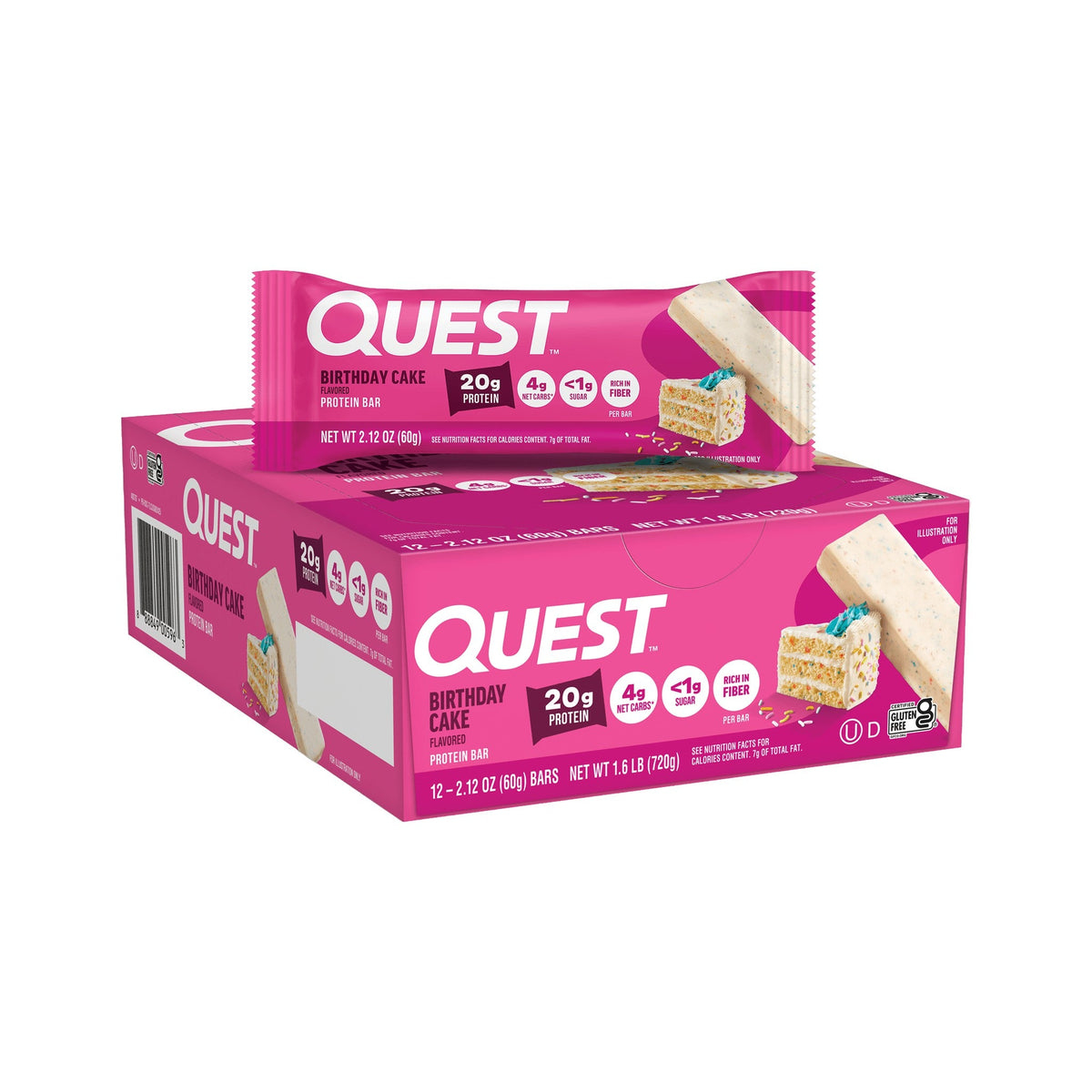 Quest Barras De Proteína Pastel De Cumpleaños