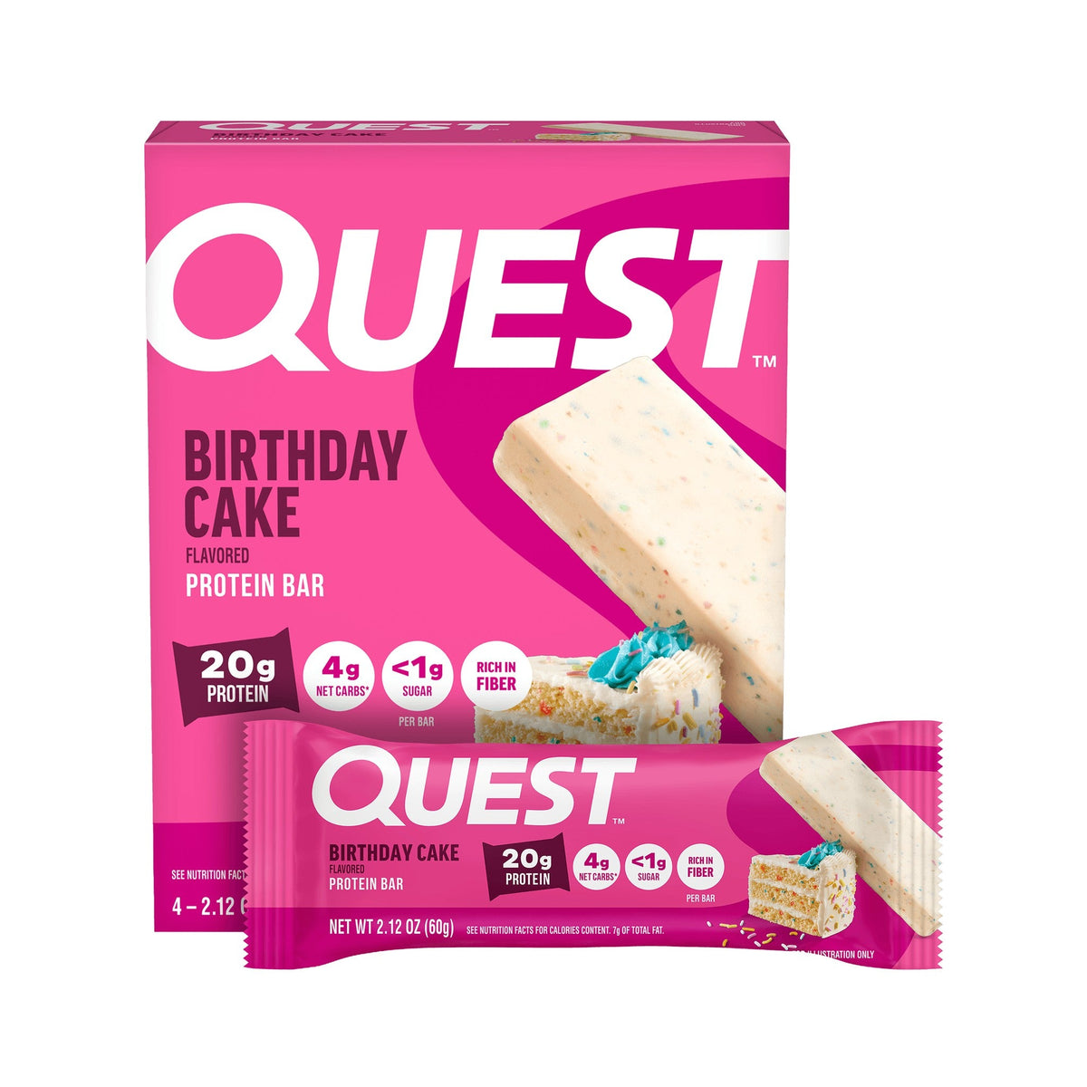 Quest Barras De Proteína Pastel De Cumpleaños