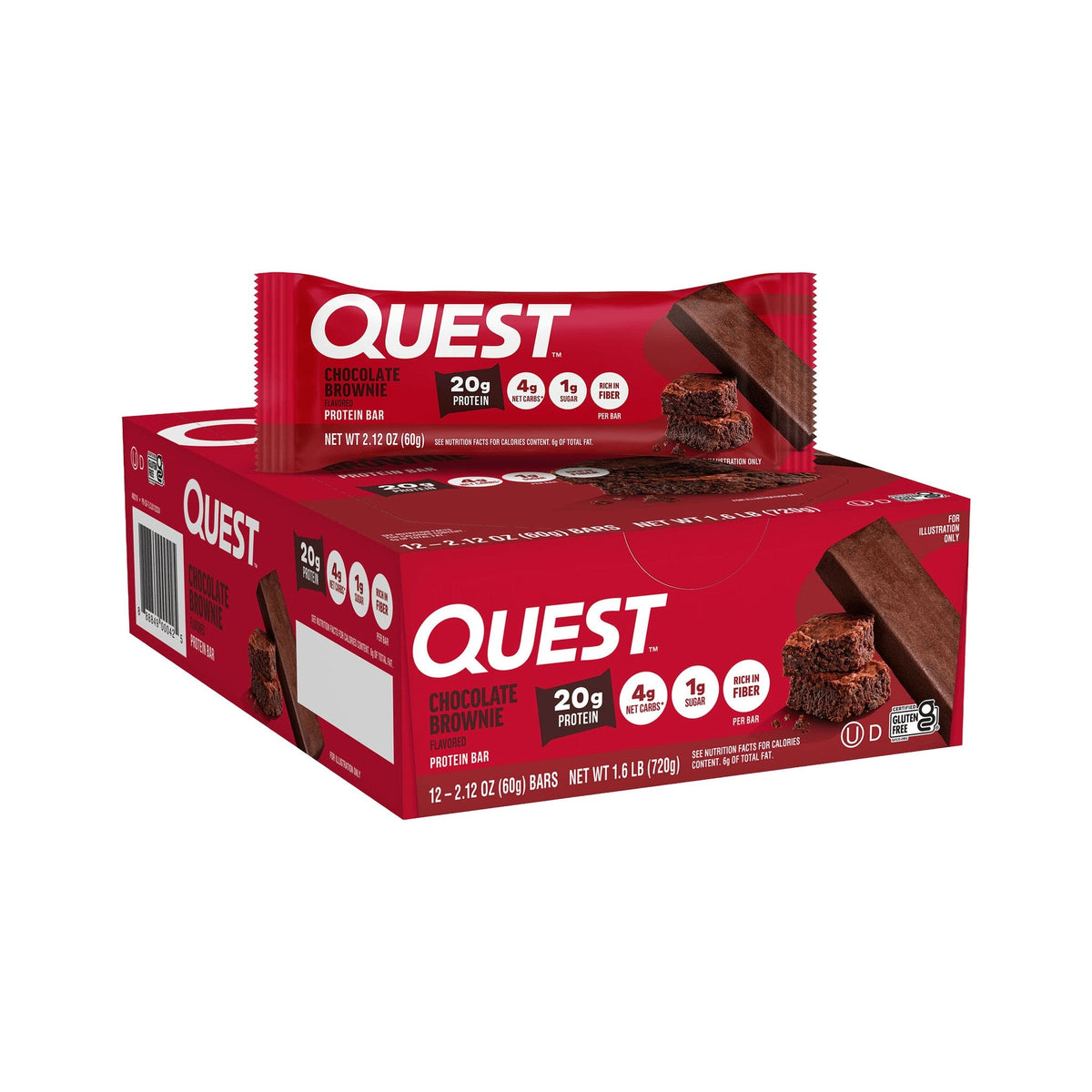 Quest Barras De Proteína Brownie De Chocolate