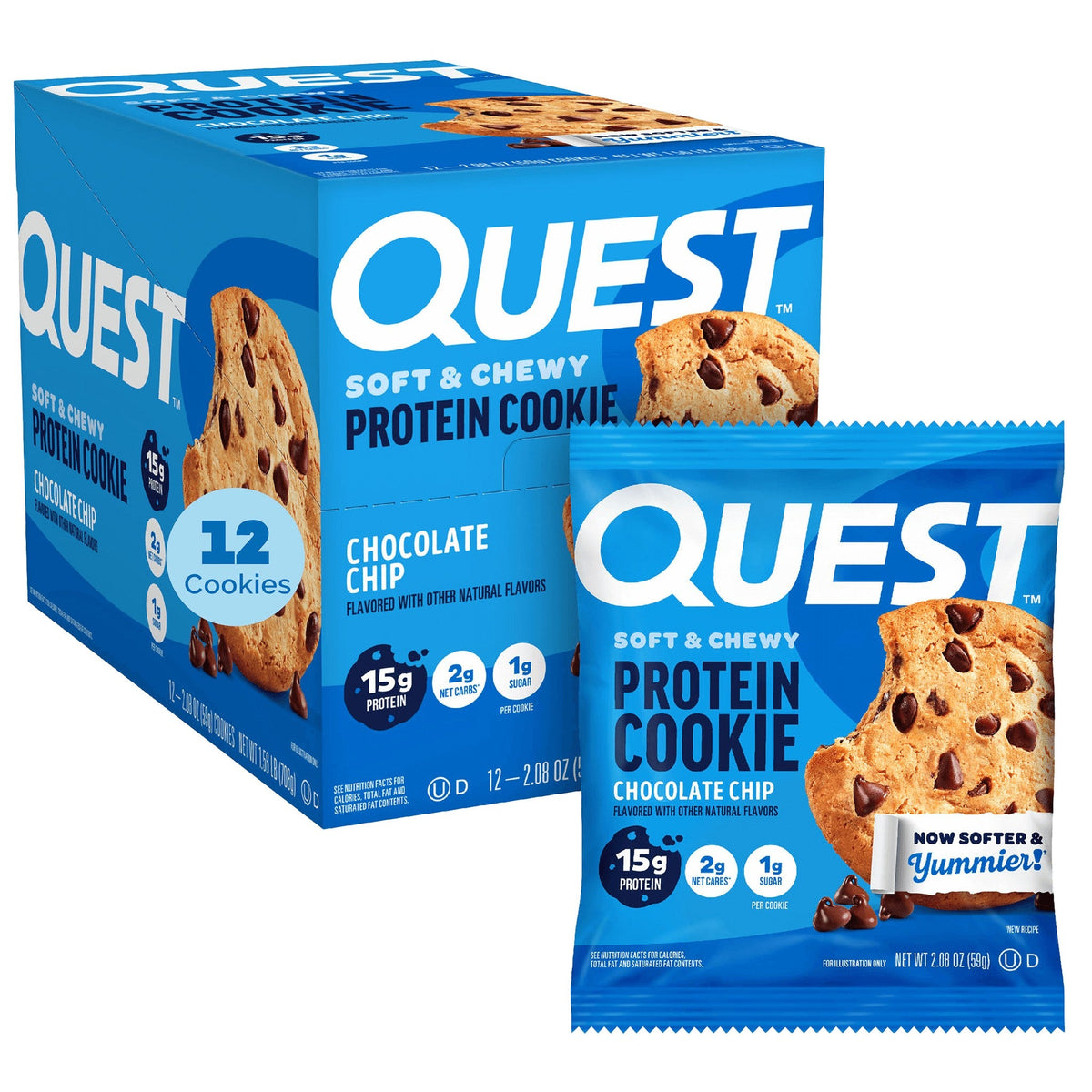 Quest Galletas De Proteína Chispas De Chocolate