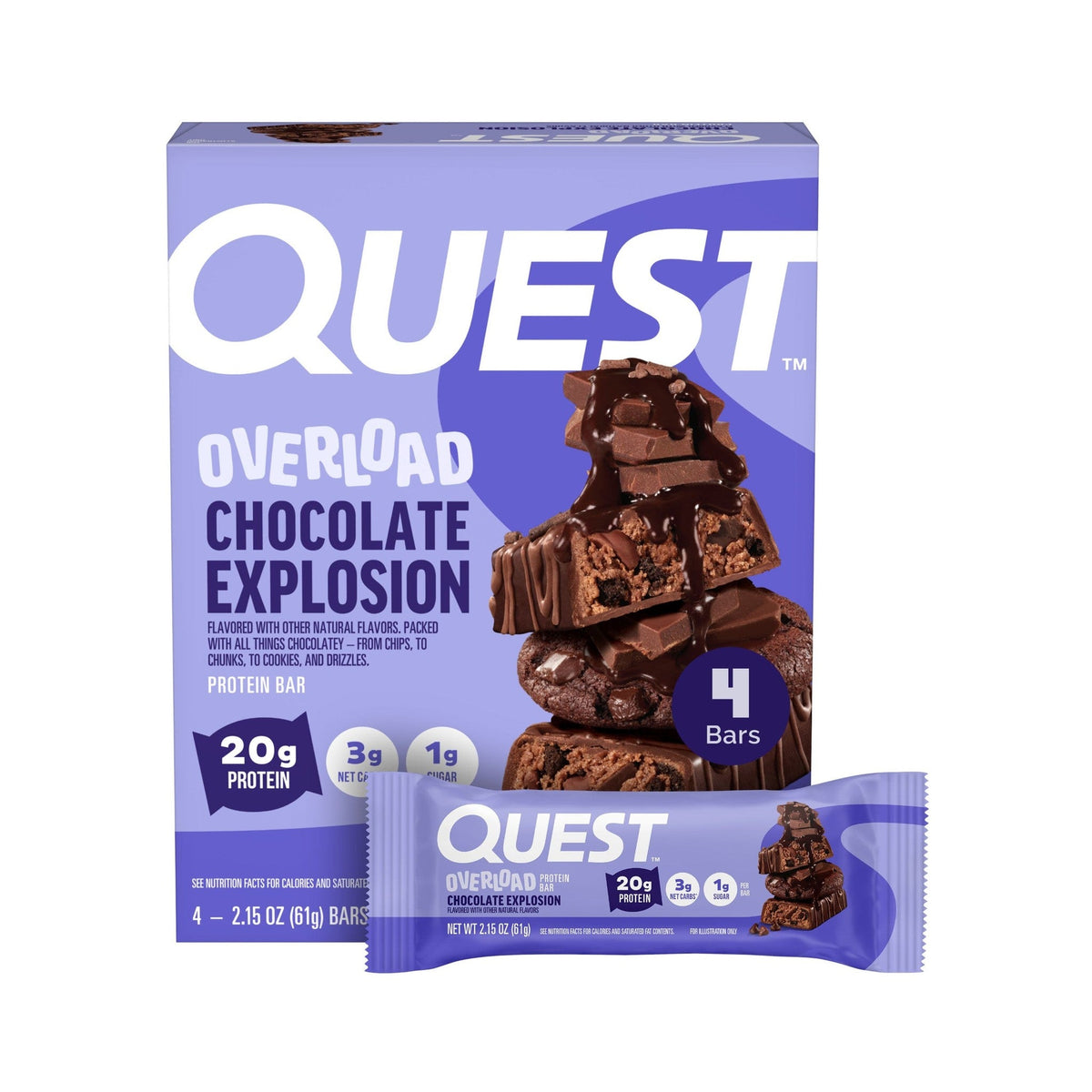 Quest Overload Barra Chocolate Explosion
