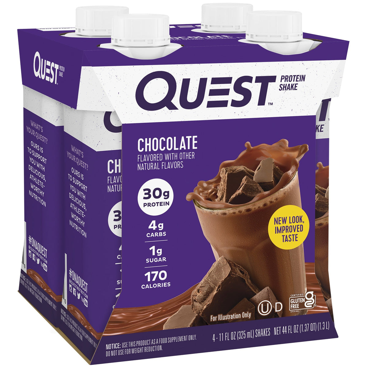 Quest Malteadas De Proteína Chocolate Listas Para Tomar