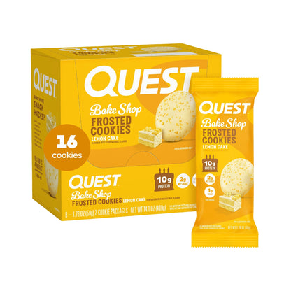 Quest Galletas Glaseadas Con Proteína Pastel De Limón 2 Piezas