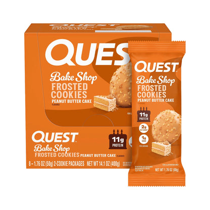 Quest Galletas Glaseadas Con Proteína Pastel De Cacahuate 2 Piezas