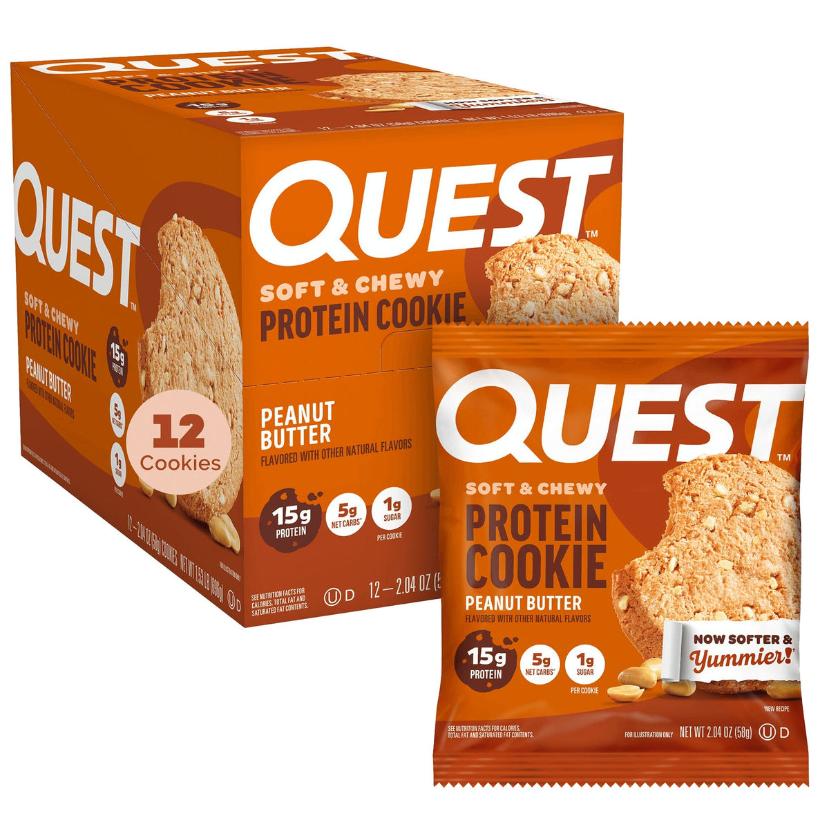 Quest Galletas De Proteína Crema De Cacahuate
