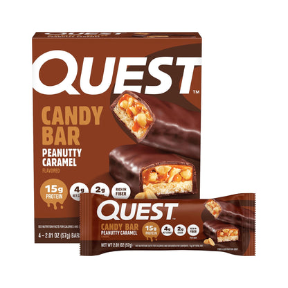 Quest Barras De Dulce Con Proteína Peanutty Caramel
