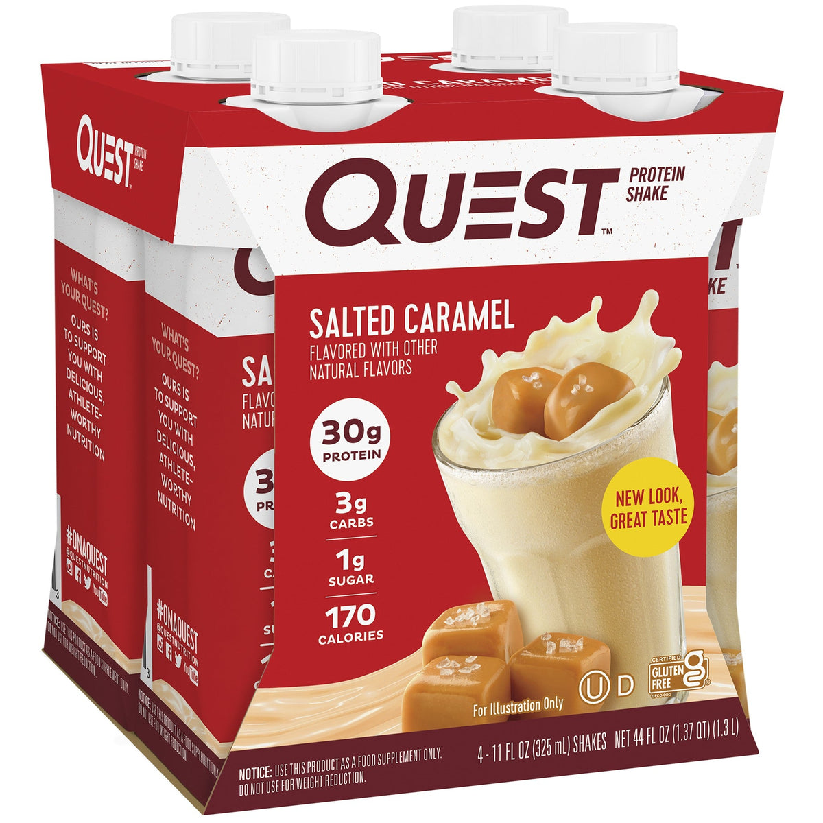 Quest Malteadas De Proteína Caramelo Salado Listas Para Tomar