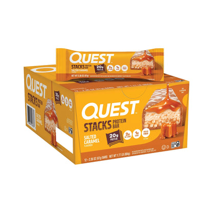 Quest Stacks Barras Caramelo Salado